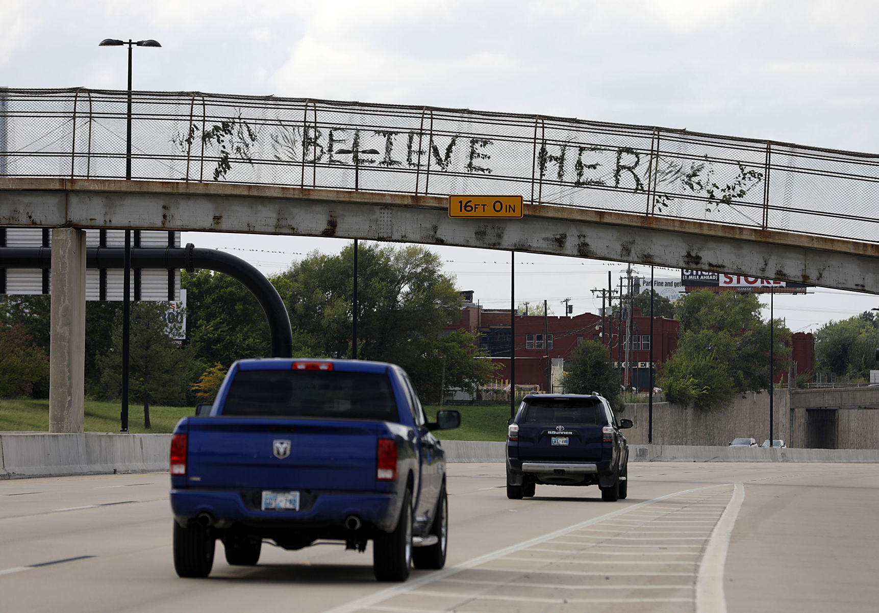 Believe her Tulsa man sends message through art with bridge sign