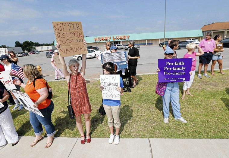 Photo gallery Protesters gather outside Tulsa Hobby Lobby Gallery