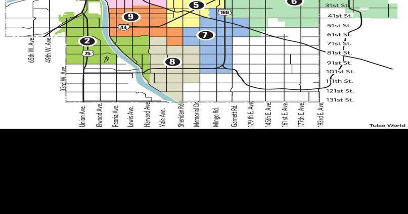 Tulsa City Limits Map Tulsa District Boundaries | | Tulsaworld.com