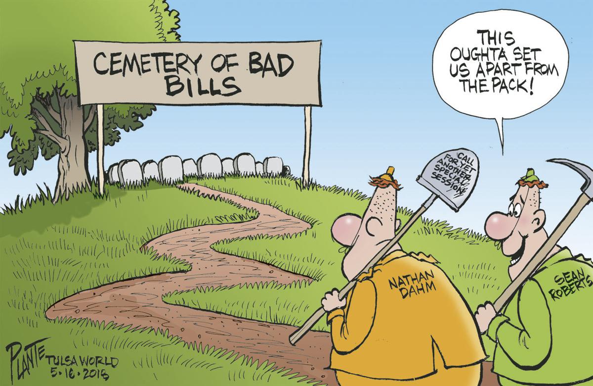 Bruce Plante Cartoon Ok Cemetery Of Bad Bills Columnists Tulsaworld Com