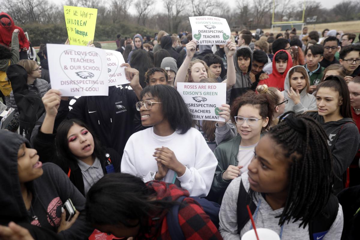 Hundreds Of Edison Students Walk Out Of Class To Protest