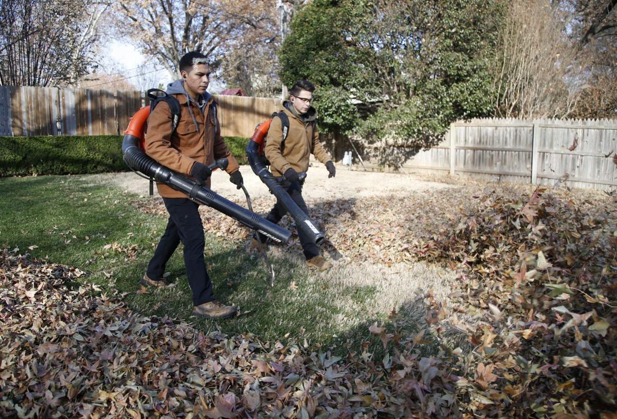 Workforce Leaf Cleanup Pays The Winter Bills For Lawn Service Business Tulsaworld Com