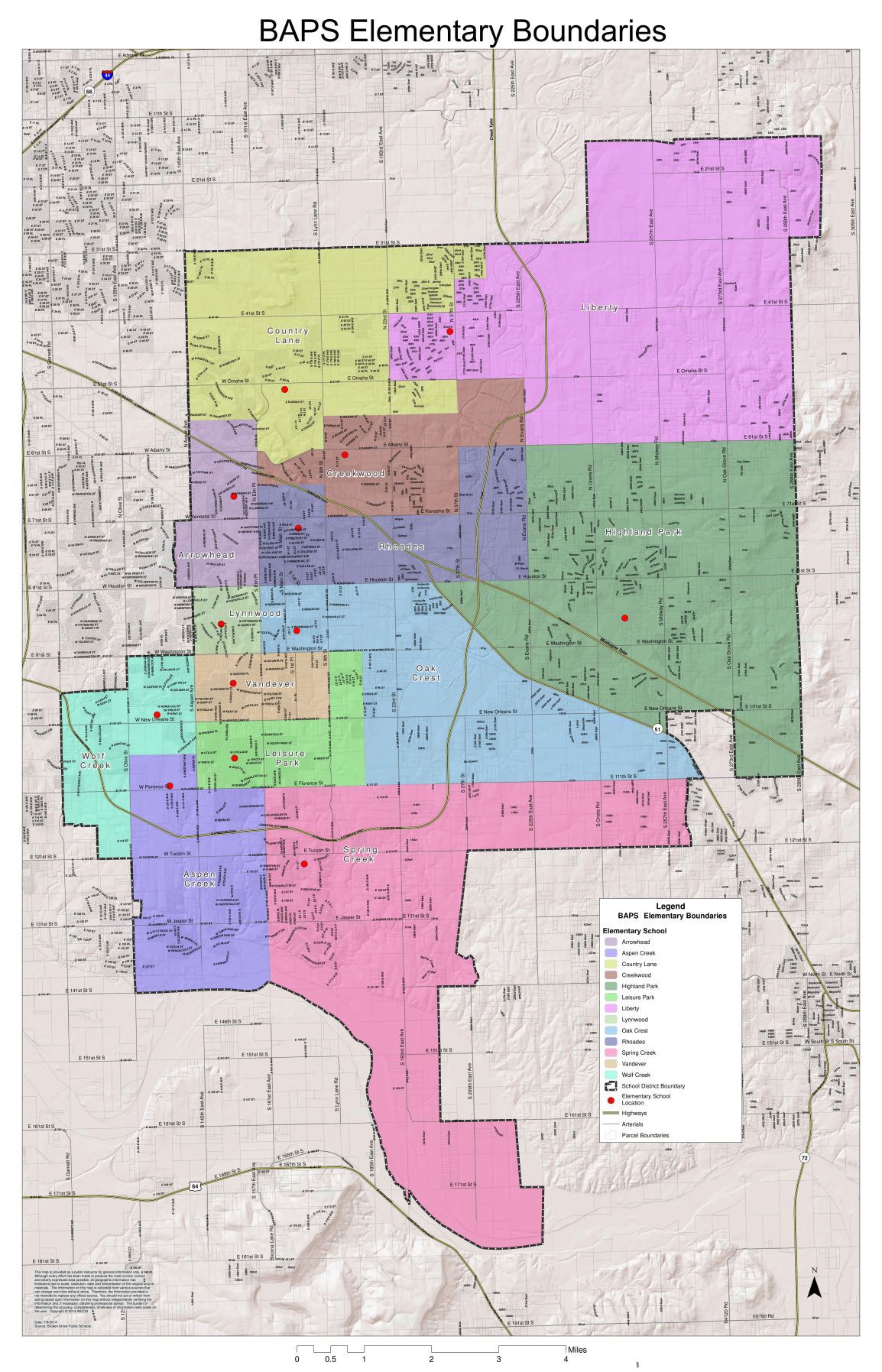 Current elementary school boundaries