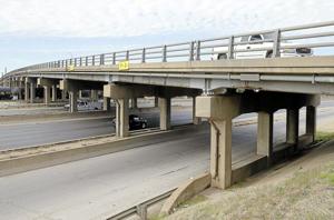 Lane closures on I-244 west of downtown to continue tonight and Monday night