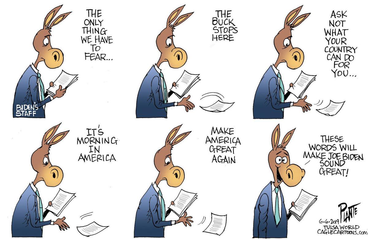 Bruce Plante Cartoon Joe Biden S Staff Columnists Tulsaworld Com