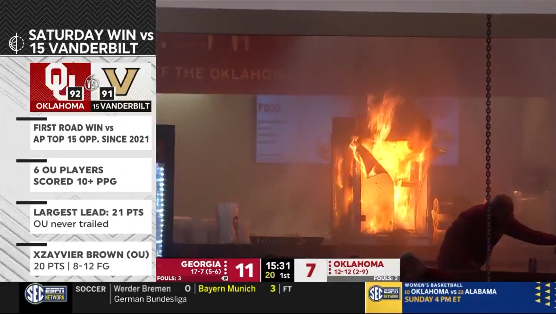 Popcorn Machine Fire Was OU basketball's season saved by popcorn machine fire?