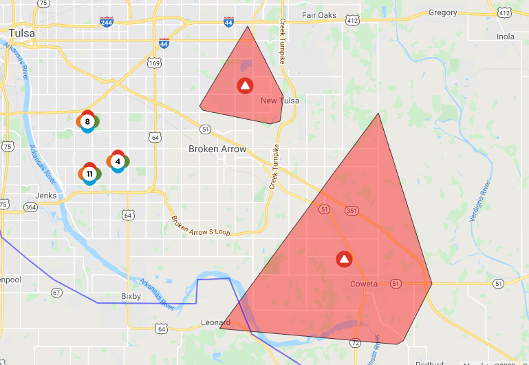 Power Outage Map Tulsa Update: Most power restored after large outage Saturday | Latest 