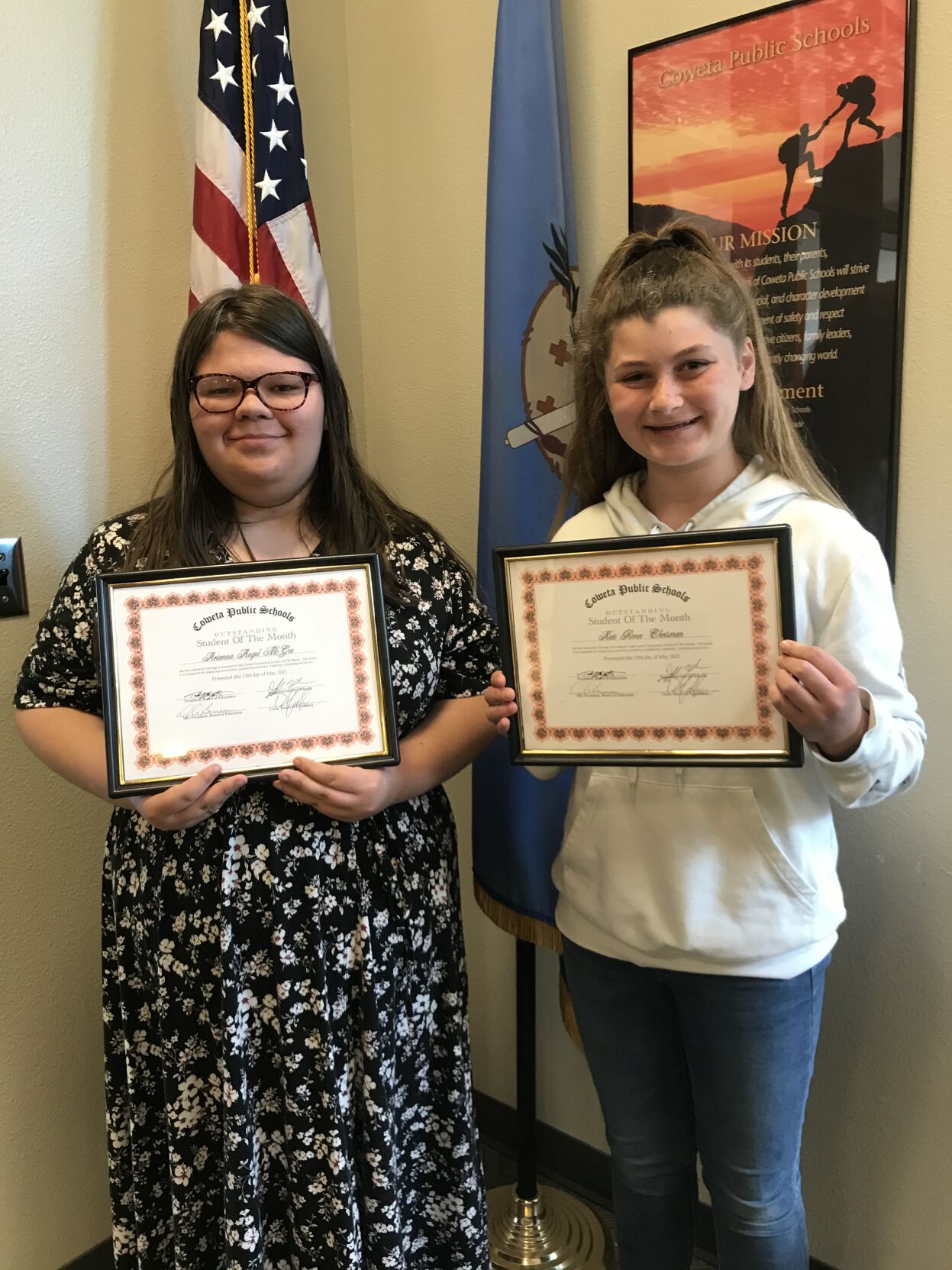 Coweta Heritage Intermediate Grade Center students of the month announced