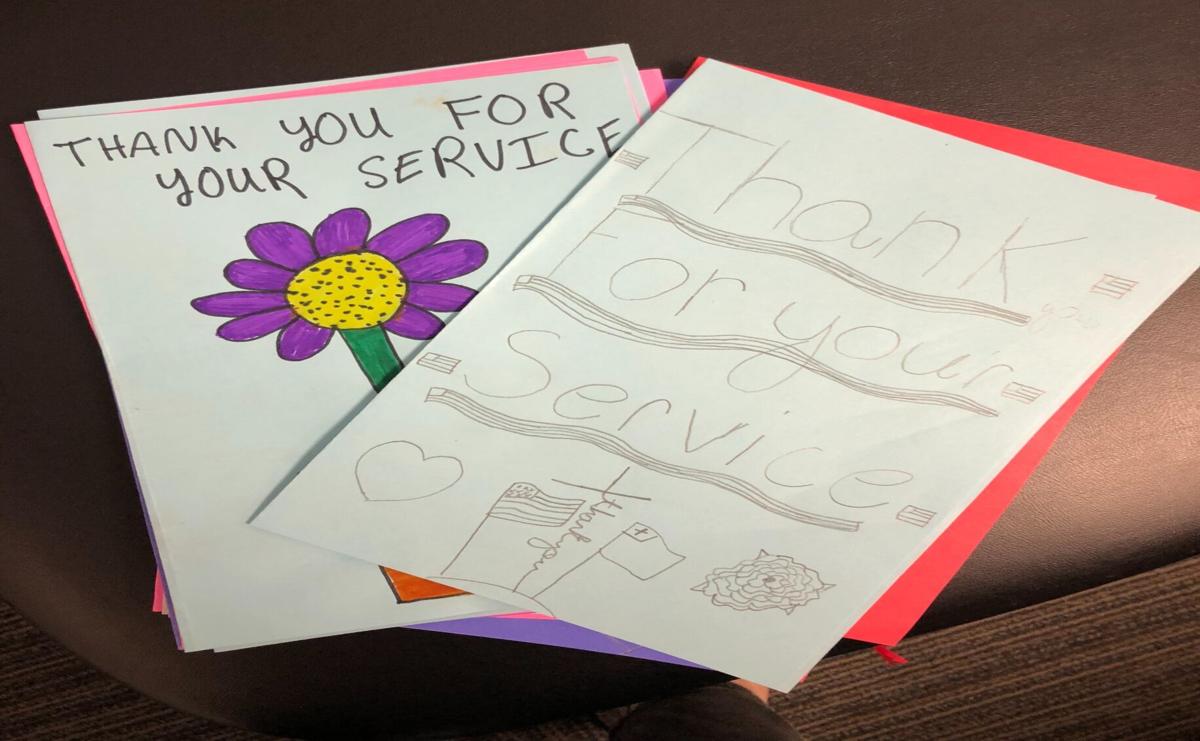Make A Thank You Card Here S A Card Template For Children Veterans Day Coloring Page Veterans Day Activities Service Projects For Kids