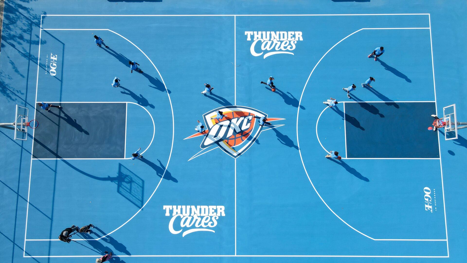 Refurbished OKC Thunder basketball courts dedicated in Tulsa