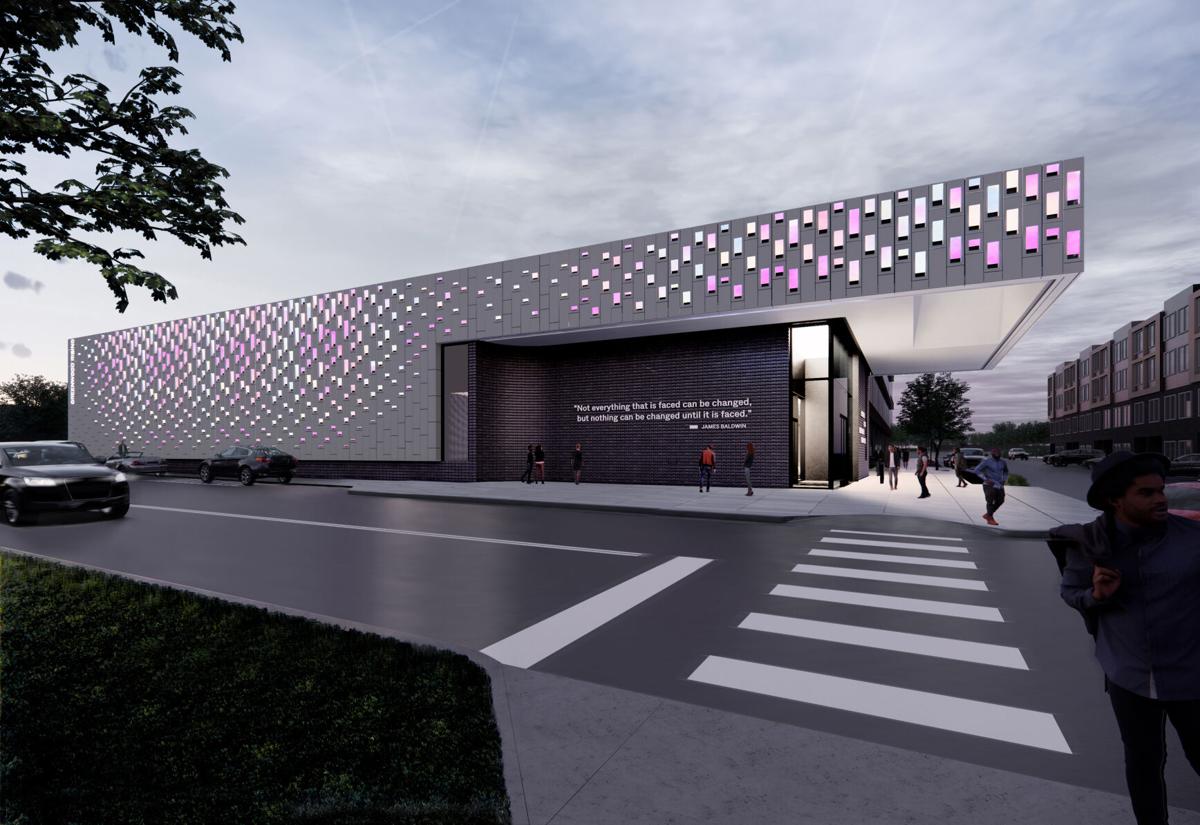 Exterior of the Greenwood Rising History Center building