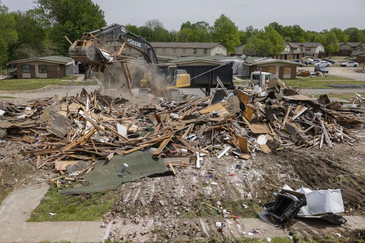 Demolition at Comanche Park apartments