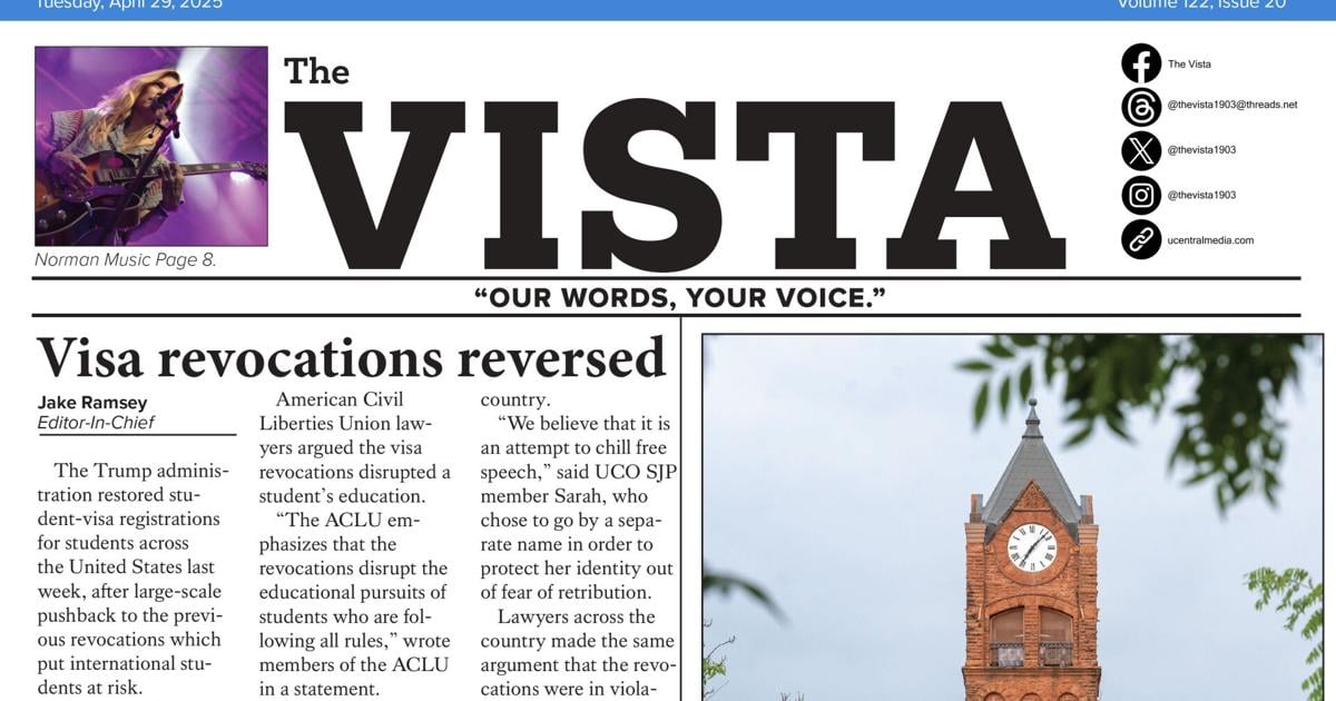 Joe Hight: University of Central Oklahoma bans printing state's oldest college newspaper