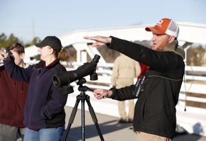 Eagle watchers gather on Jenks bridge to view national bird in nature