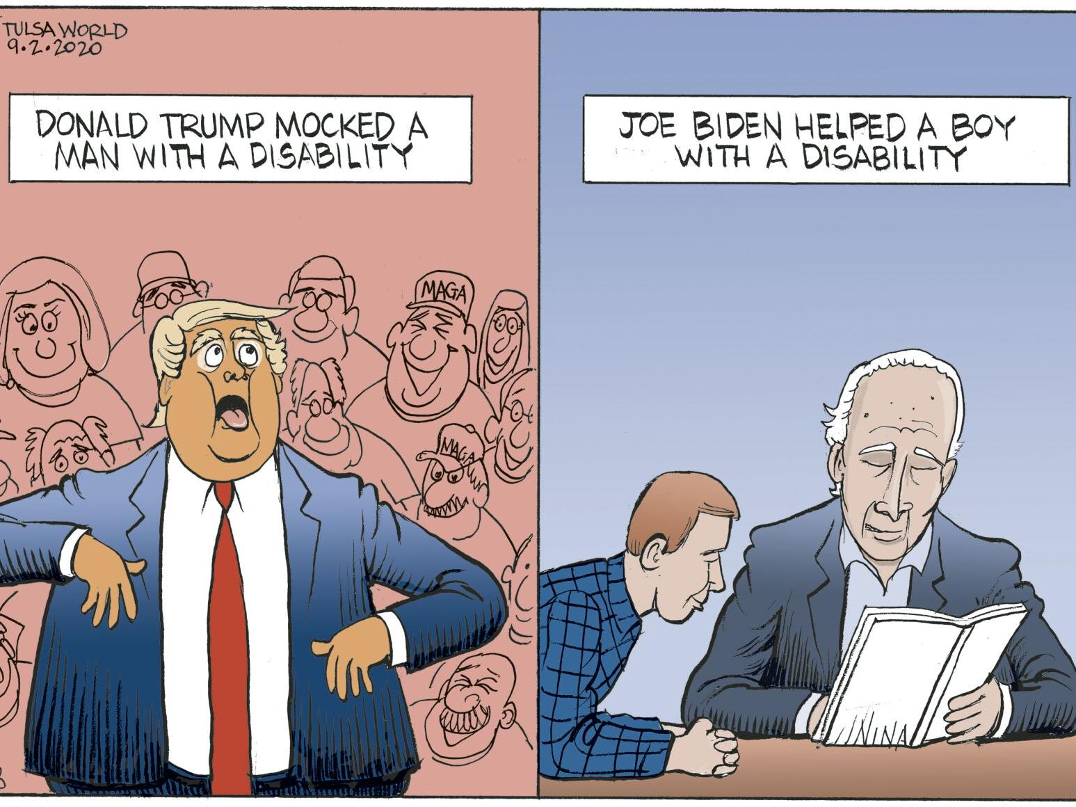 Bruce Plante Cartoon Trump Vs Biden Columnists Tulsaworld Com