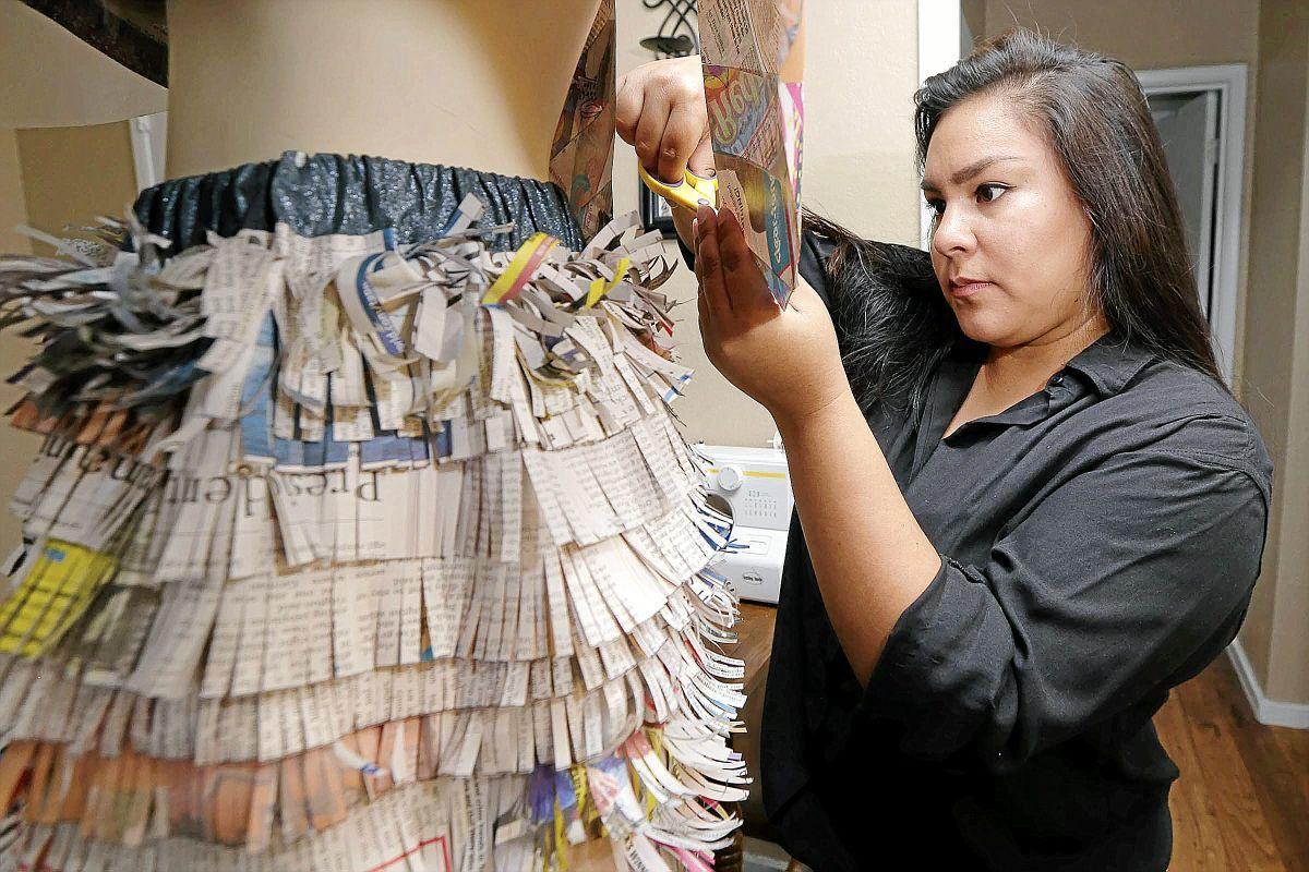 Tulsa Fashion Week: Newspaper fashion designer Netta Taylor 