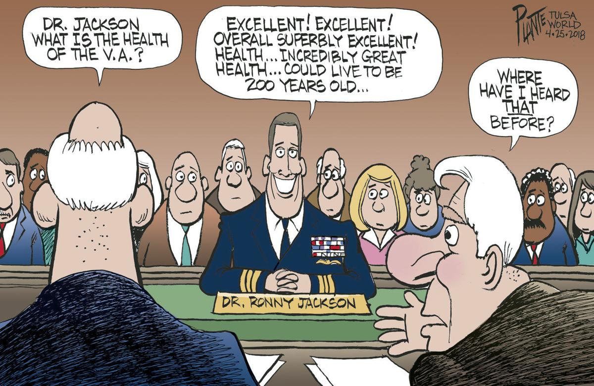 Bruce Plante Cartoon: Dr. Ronny Jackson V.A. Administrator?