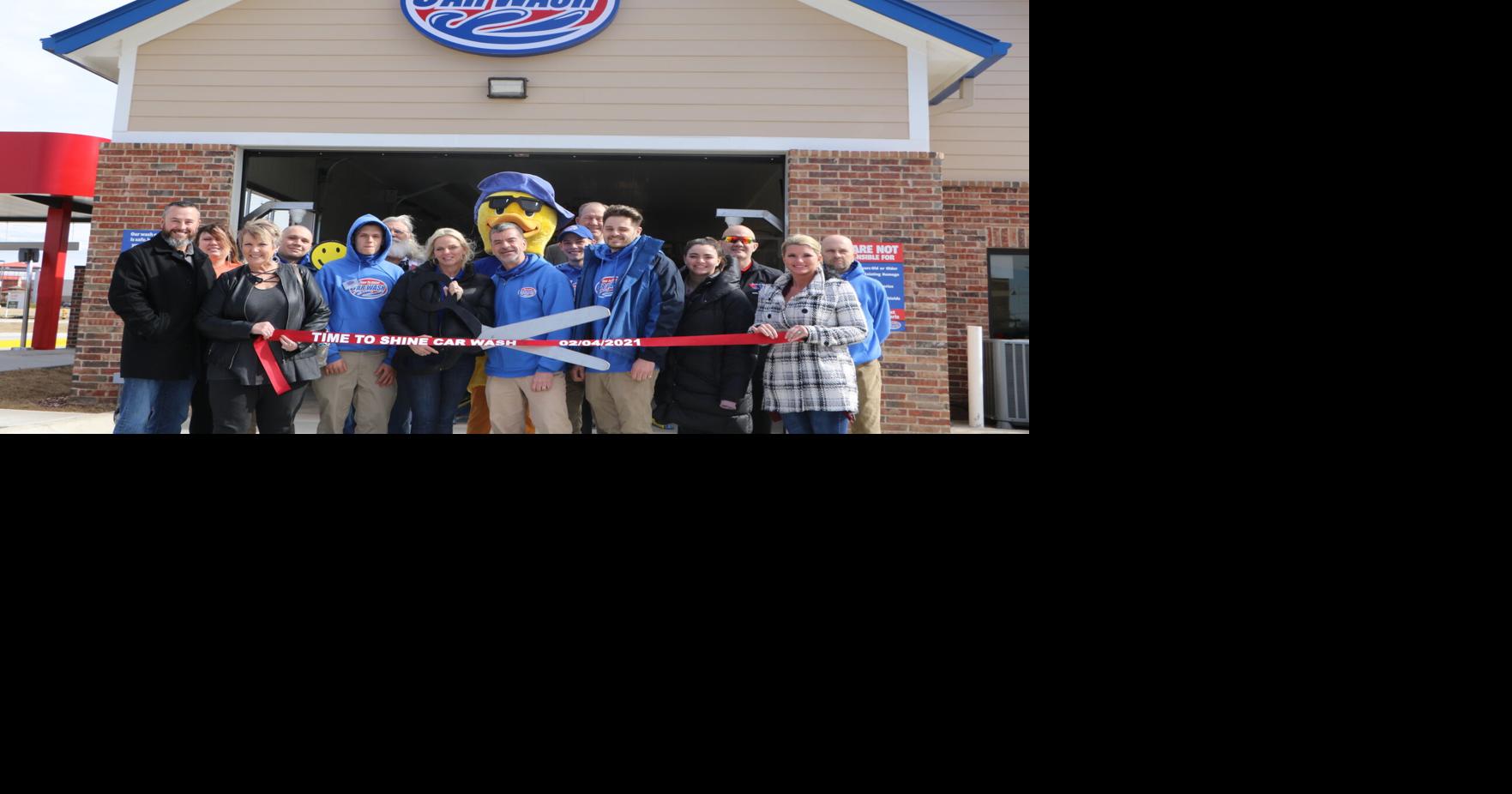 Time to Shine Car Wash celebrates Owasso debut with ribboncutting ceremony