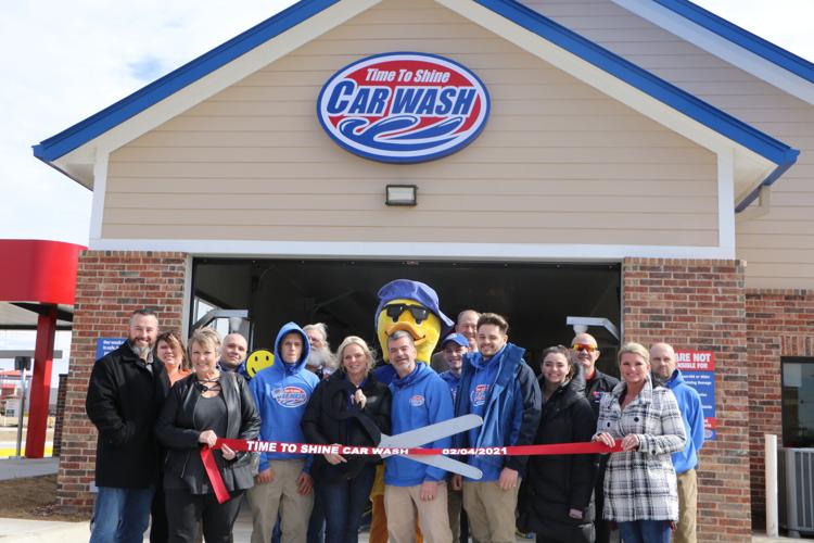 Time to Shine Car Wash celebrates Owasso debut with ribboncutting ceremony