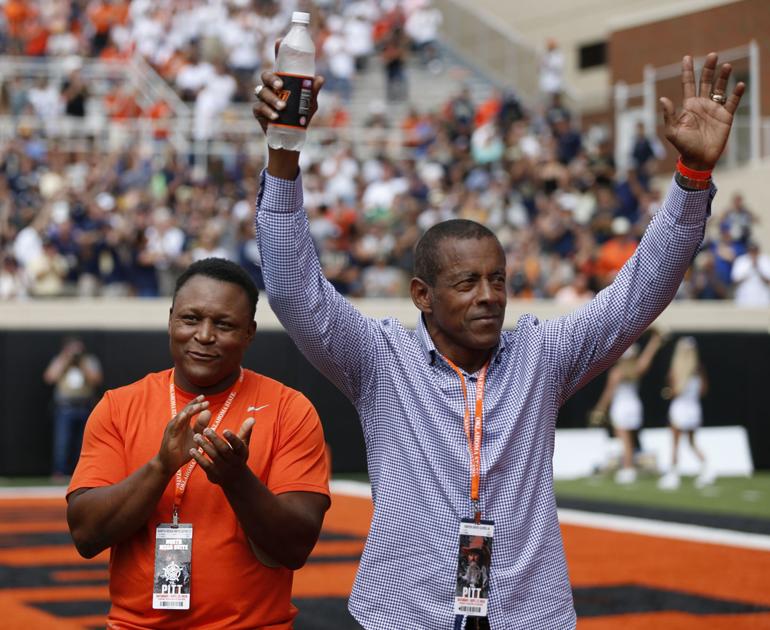 Oklahoma State football Barry Sanders talks about what it's like to