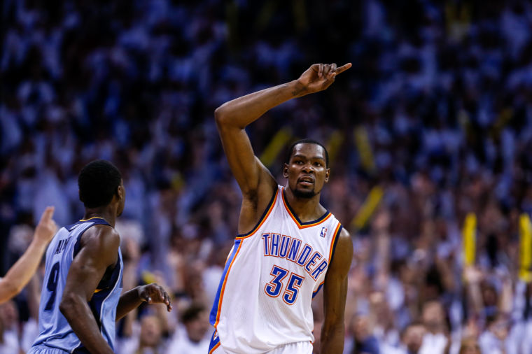 Thunder star Kevin Durant wins first MVP award