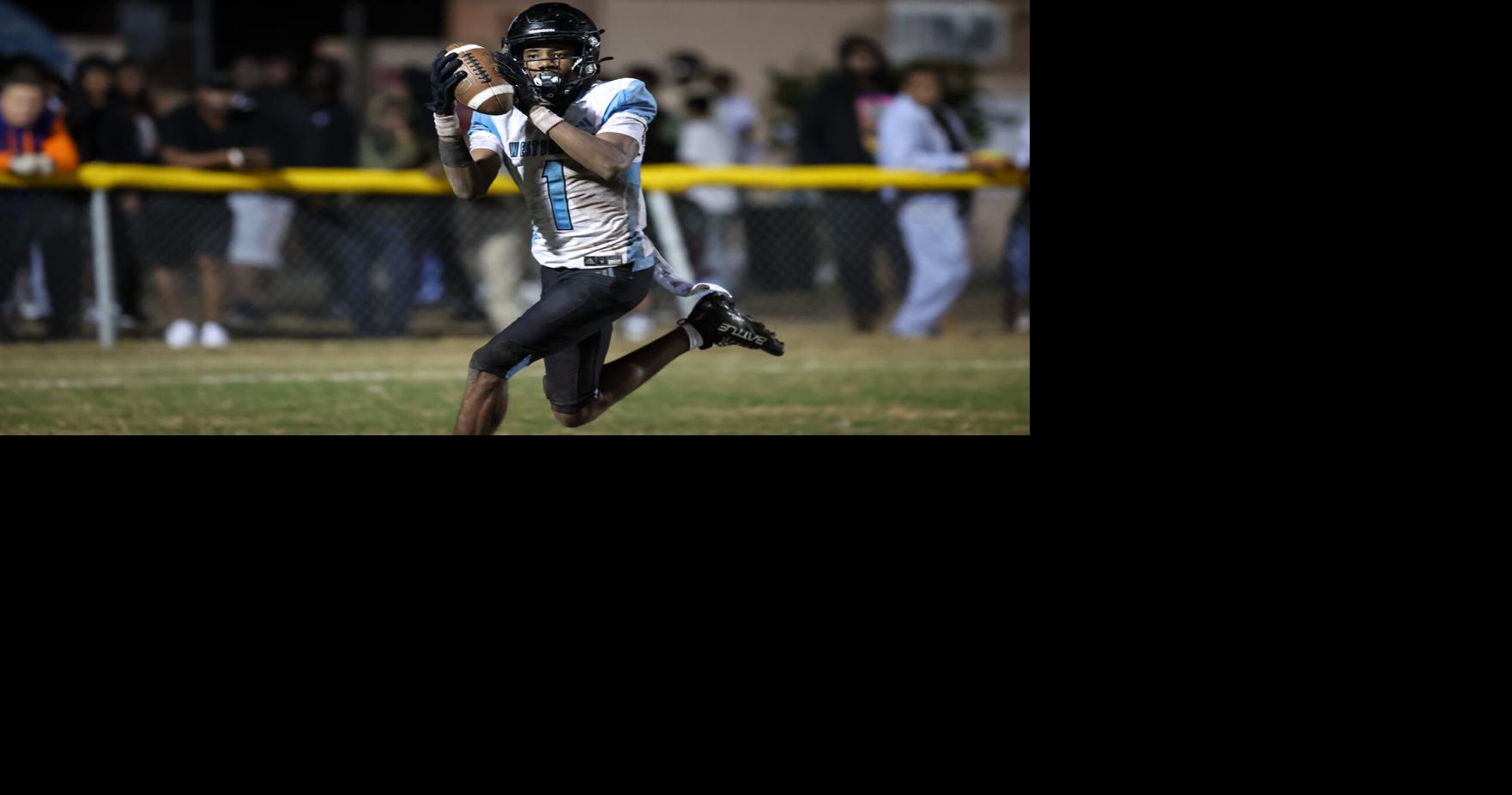 Coverage image for: West Broward Bobcats player Amir Sears (1) returns a kick off during the second half a football game between West Broward High School and Buchholz High School at Citizens Field in Gainesville, FL on Friday, December 5, 2025. [Chris Watkins/Gainesville S