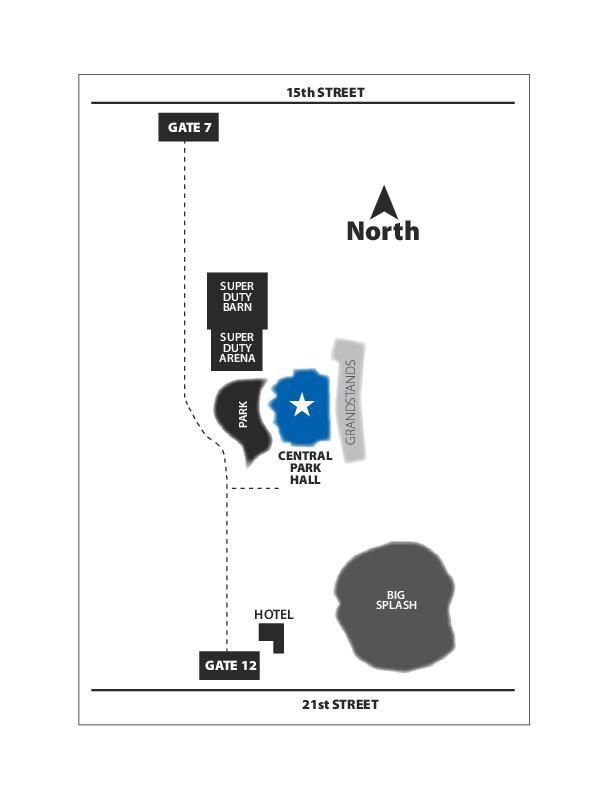 Map to Tulsa World Job Fair at Expo Square