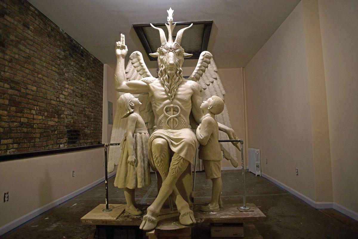 Satanic monument headed for Oklahoma or Arkansas to be unveiled in