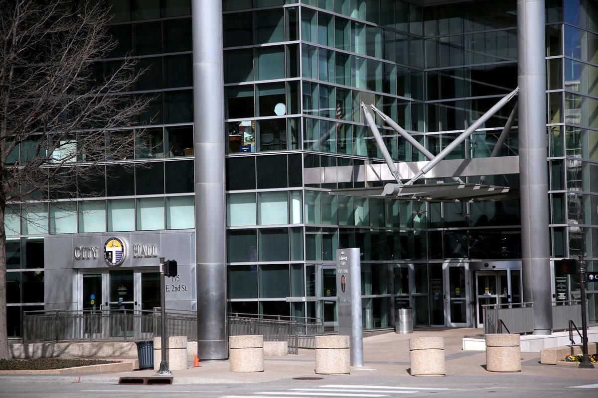 Tulsa City Hall at night