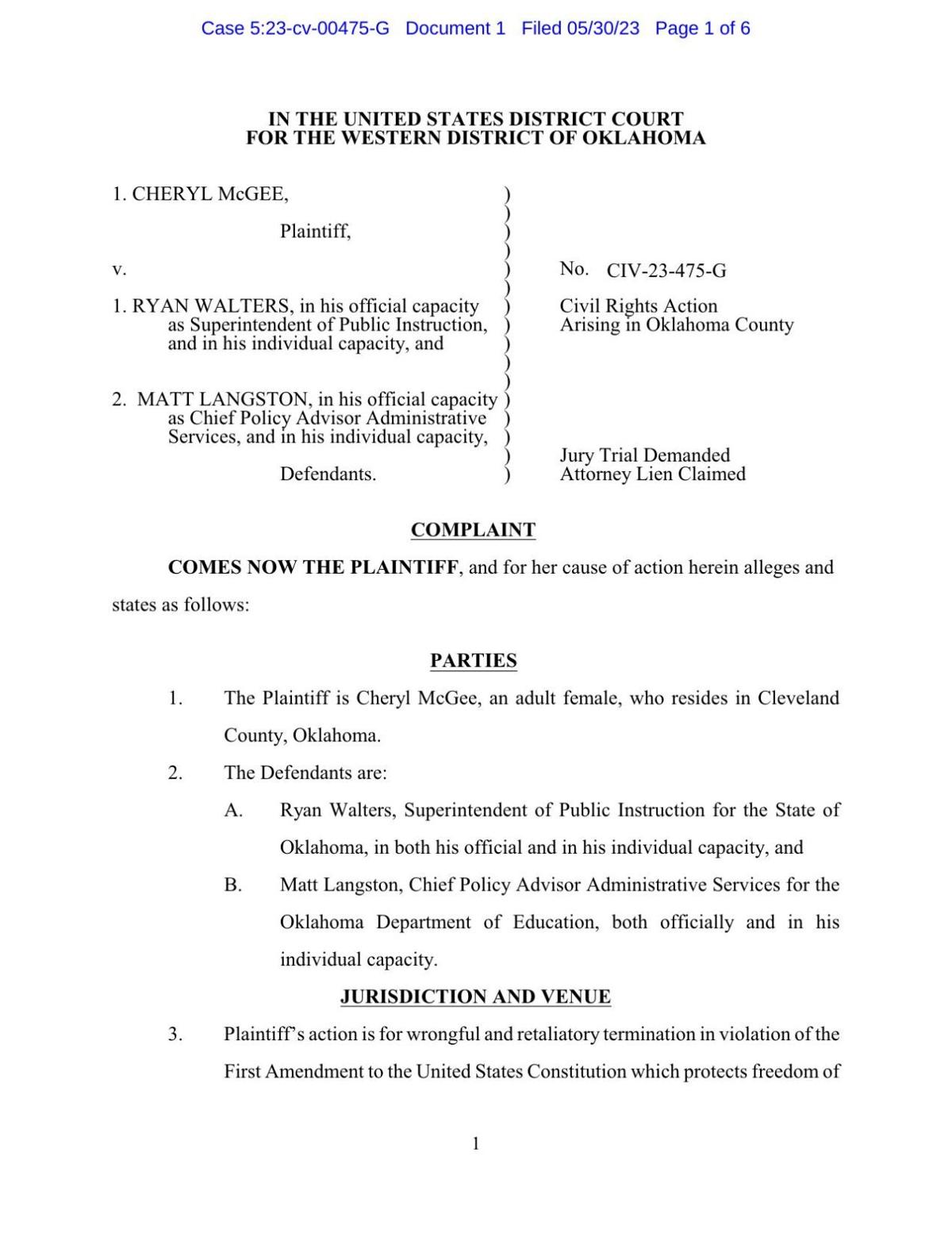 McGee lawsuit