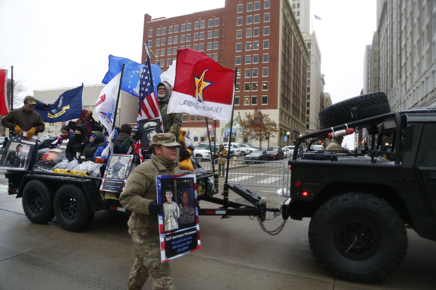 Tulsa Veterans Day Parade draws dedicated crowd despite wintry weather