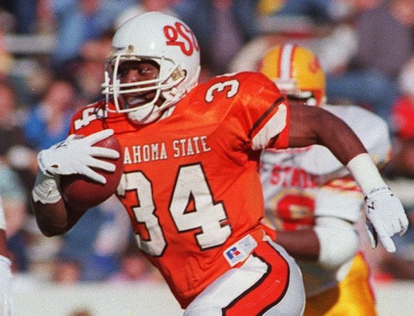 How Thurman Thomas became an Oklahoma State football legend: 'This  blankety-blank is recruiting him as a corner'