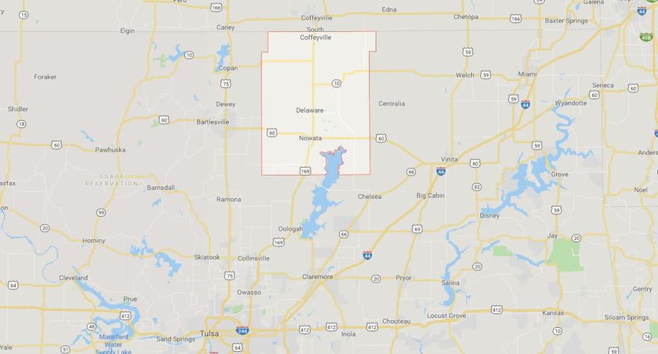 Nowata County map