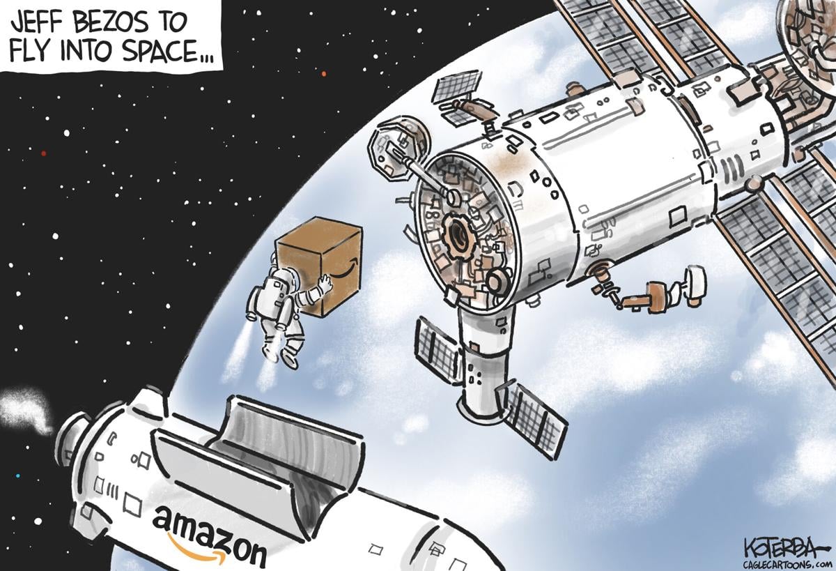 space satellite cartoon