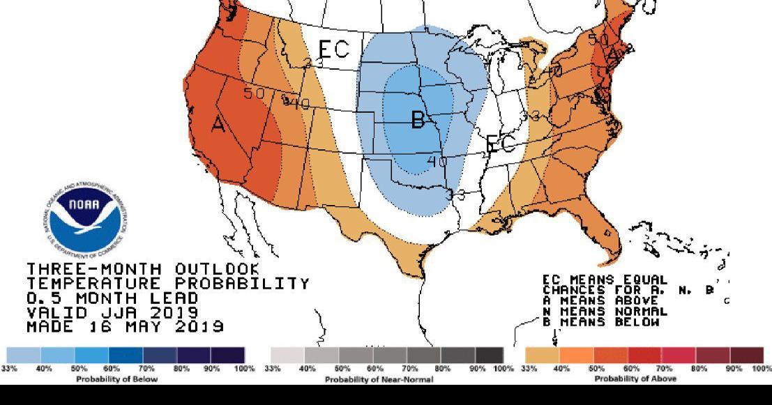 Oklahoma likely to see wetter, cooler summer than normal, Climate