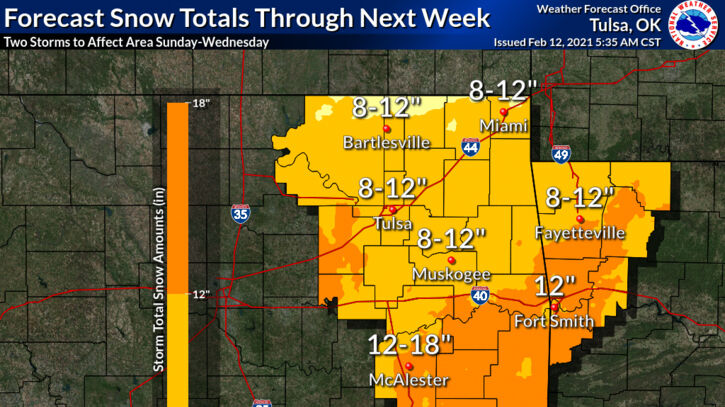 Wind Chills Of Minus 20 Degrees Nine Inches Of Snow Could Prevent Street Clearings Next Week Local News Tulsaworld Com