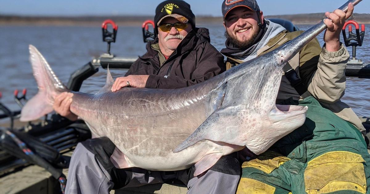 Veteran's big week includes a giant paddlefish