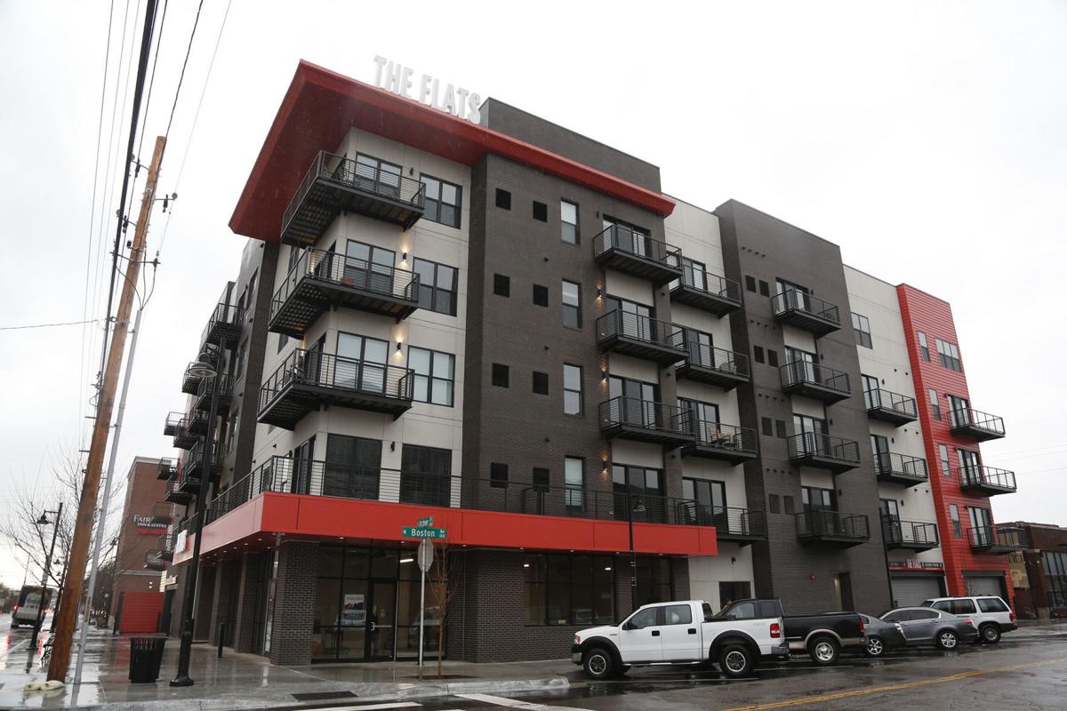New luxury apartments, The Flats on Archer, feature balconies, rooftop