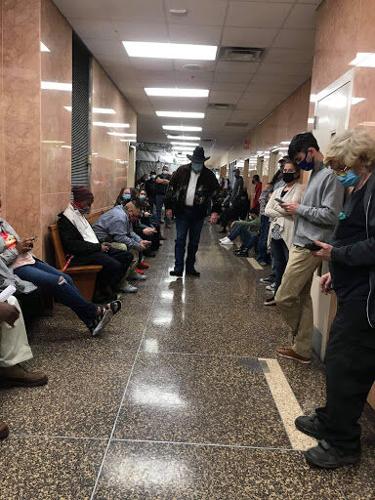 Courthouse crowding