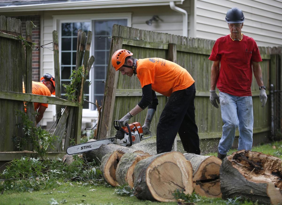 Cleanup Continues After Weekend Severe Storms Down Large Trees Limbs Local News Tulsaworld Com