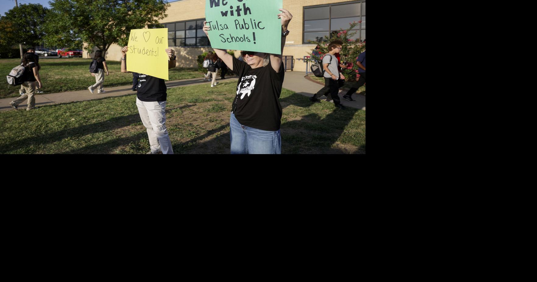 Tulsa students walk out during accreditation vote in OKC