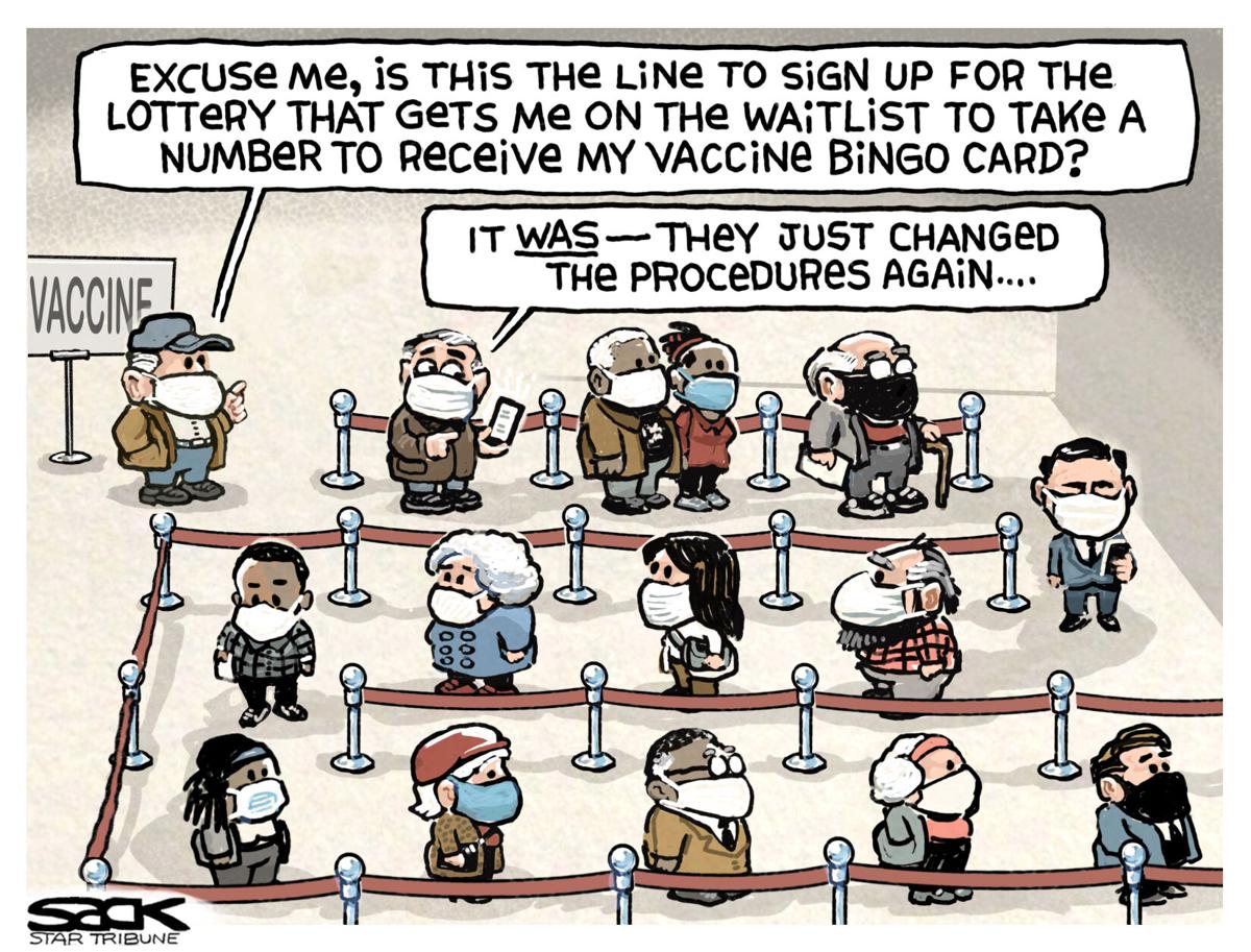 Cartoon: The vaccination wait