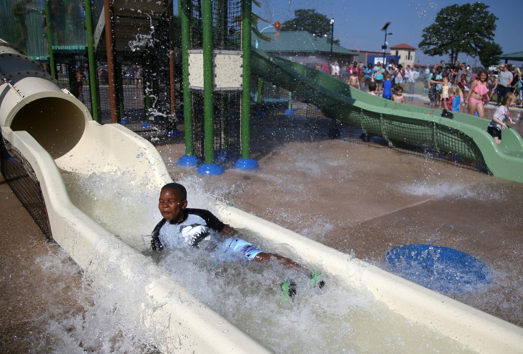 Take a look at Tulsa's newest splash pad, which opened Friday News