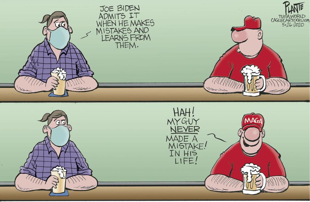 Bruce Plante Cartoon Biden S Mistakes Columnists Tulsaworld Com