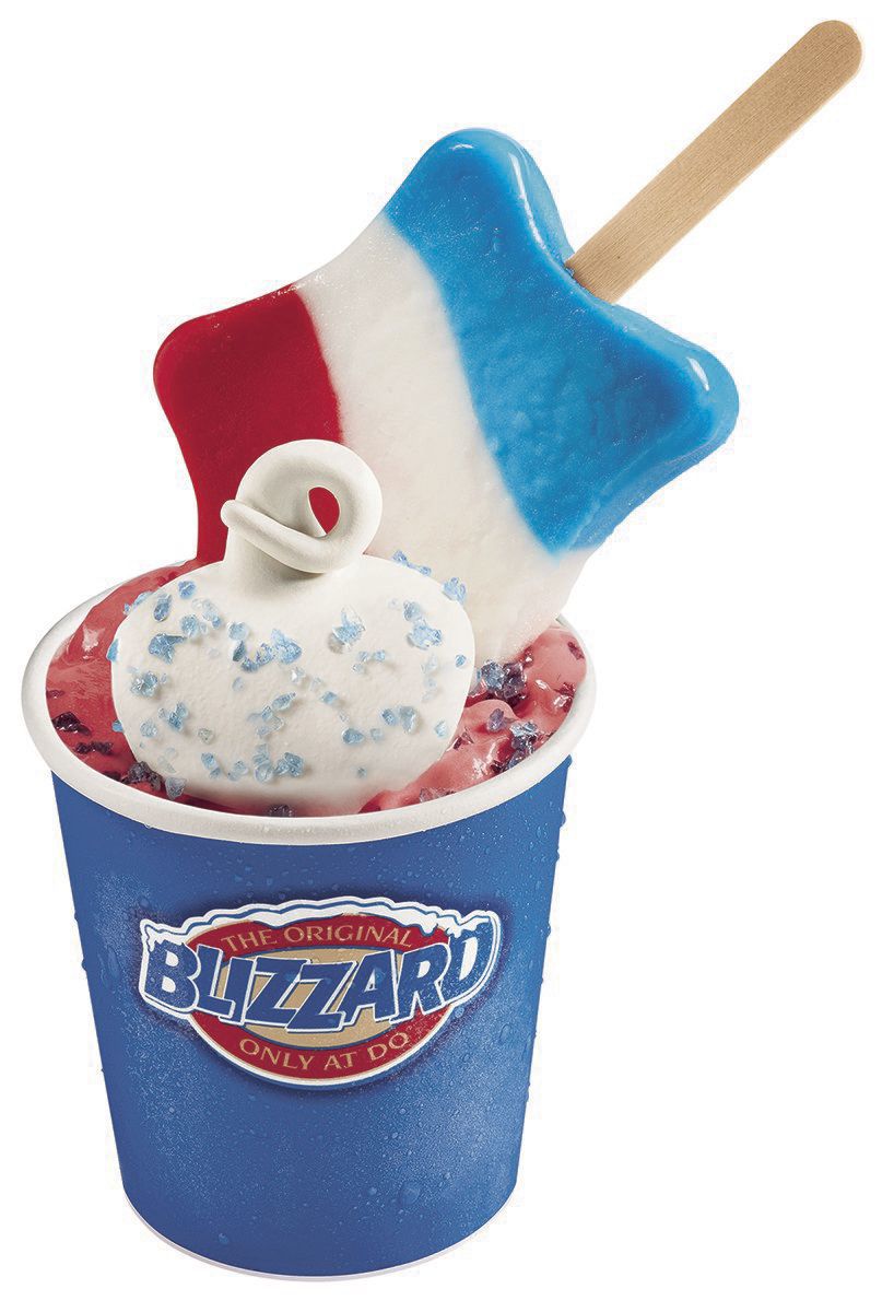 Restaurant News Star Spangled Blizzard Treat Available At Dairy