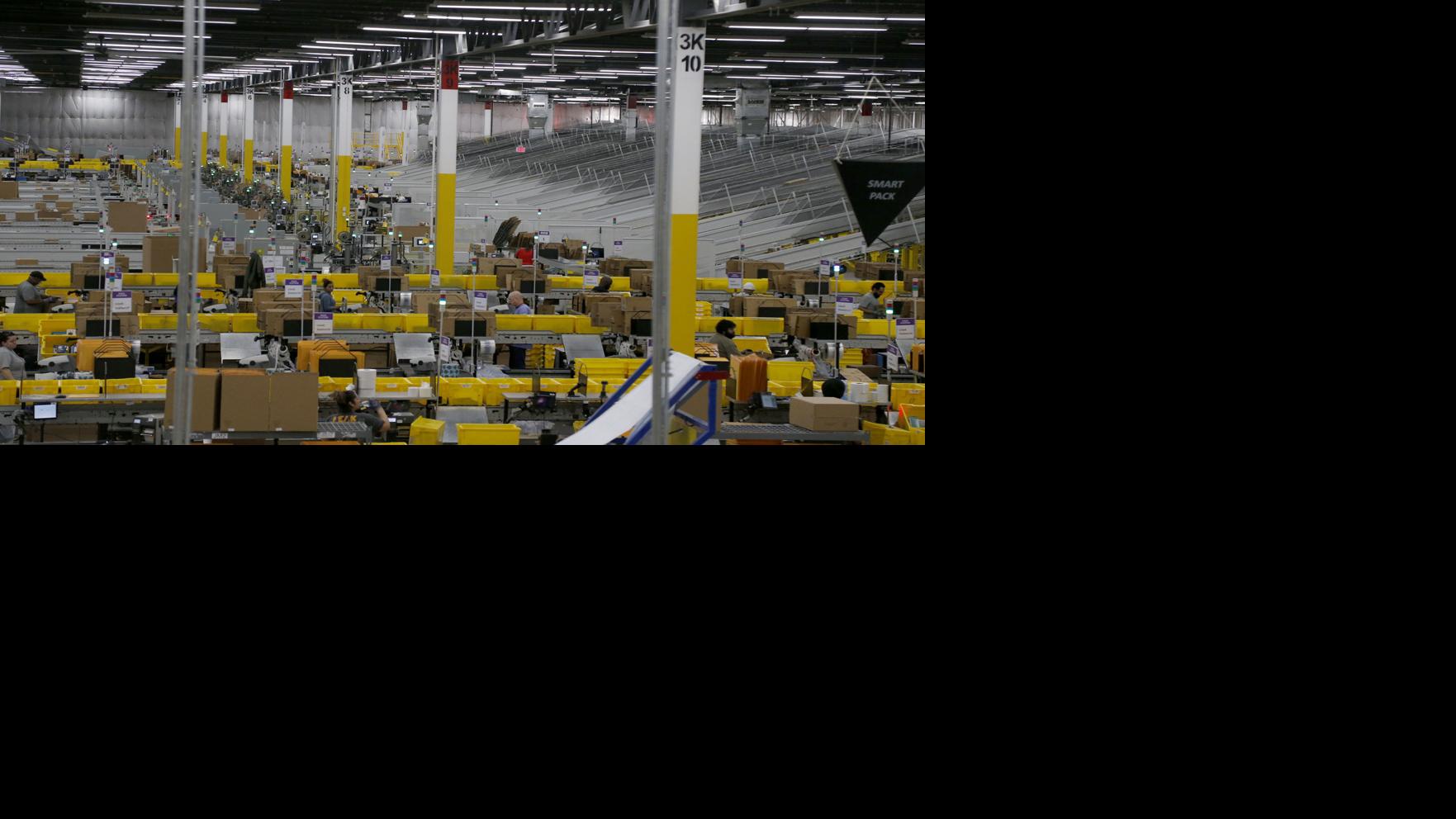 Inside a Amazon fulfillment center like the one being built in Tulsa