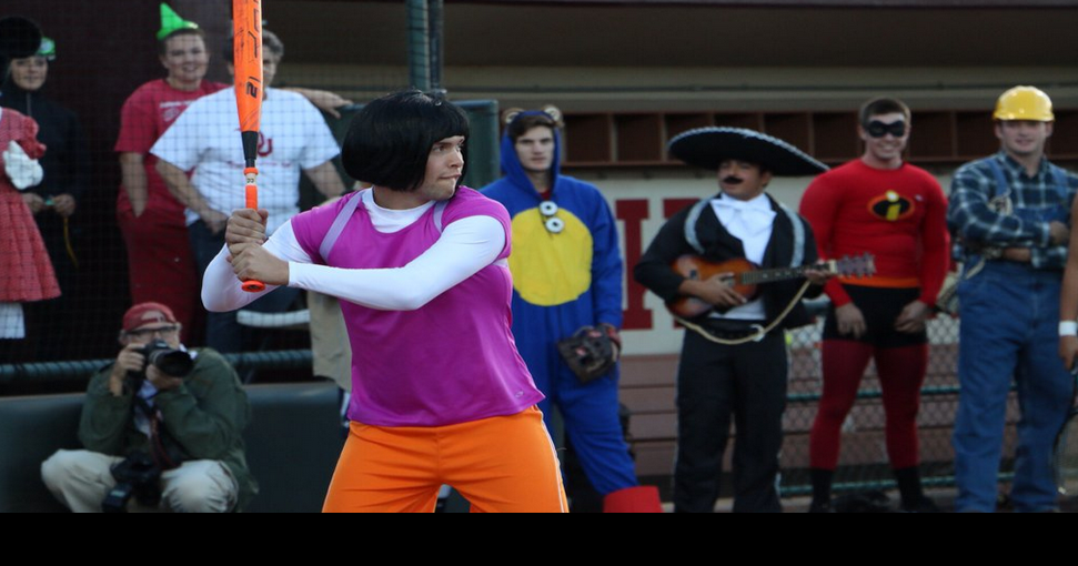 OU baseball/softball play in Halloween costume game (photos), Gallery