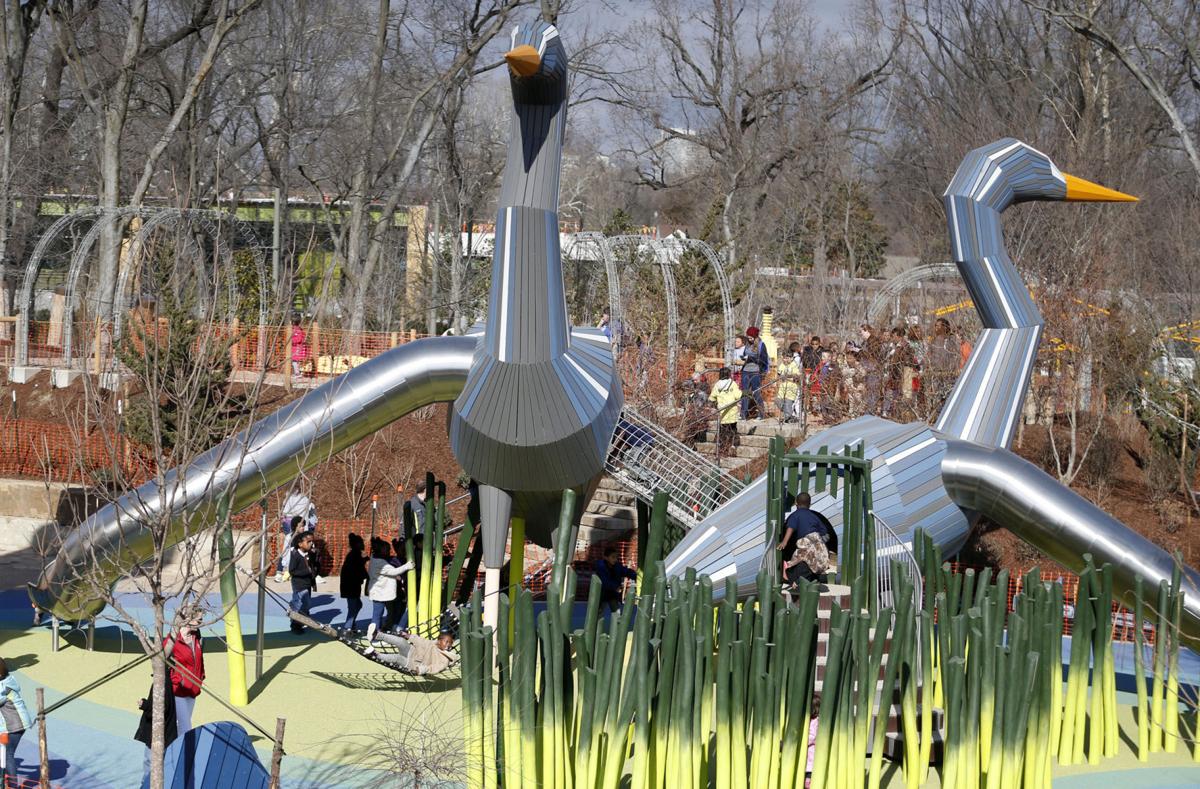 Photo gallery Gathering Place playground sees its first group of kids