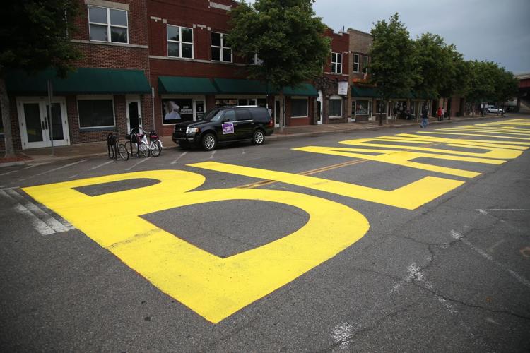 'Black Lives Matter' painted in Greenwood District