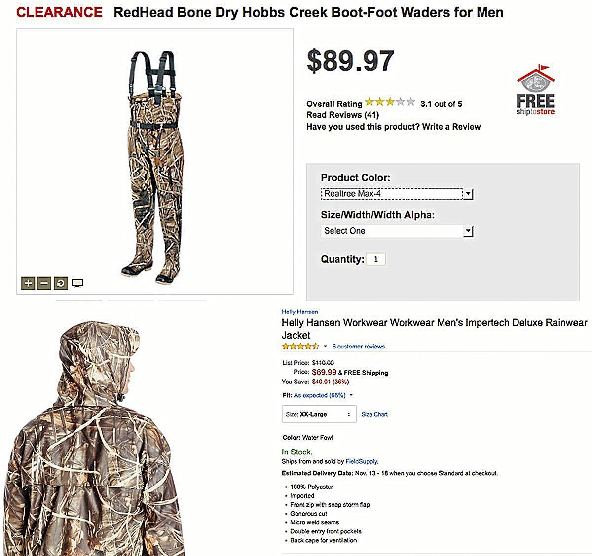 duck hunting jacket clearance